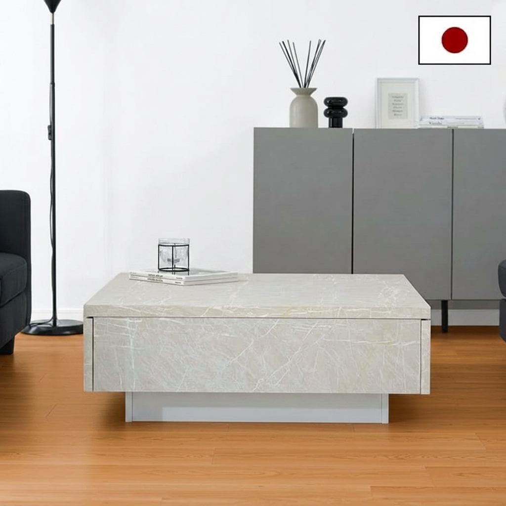 イロニアストーン / センターテーブル (幅70/90/120) | 日本製 収納