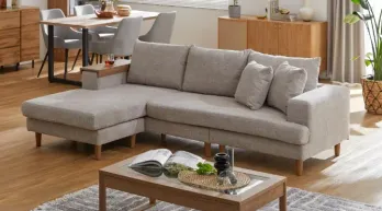 美品】LOWYA ファブリックソファ チャコールグレー 脚取り外し可 美品