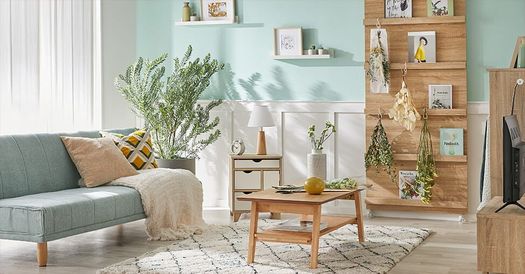 爽やかなミントグリーンのノルディック調6畳1r ワンルーム インテリアコーディネート事例 公式 Lowya ロウヤ 家具 インテリアのオンライン通販