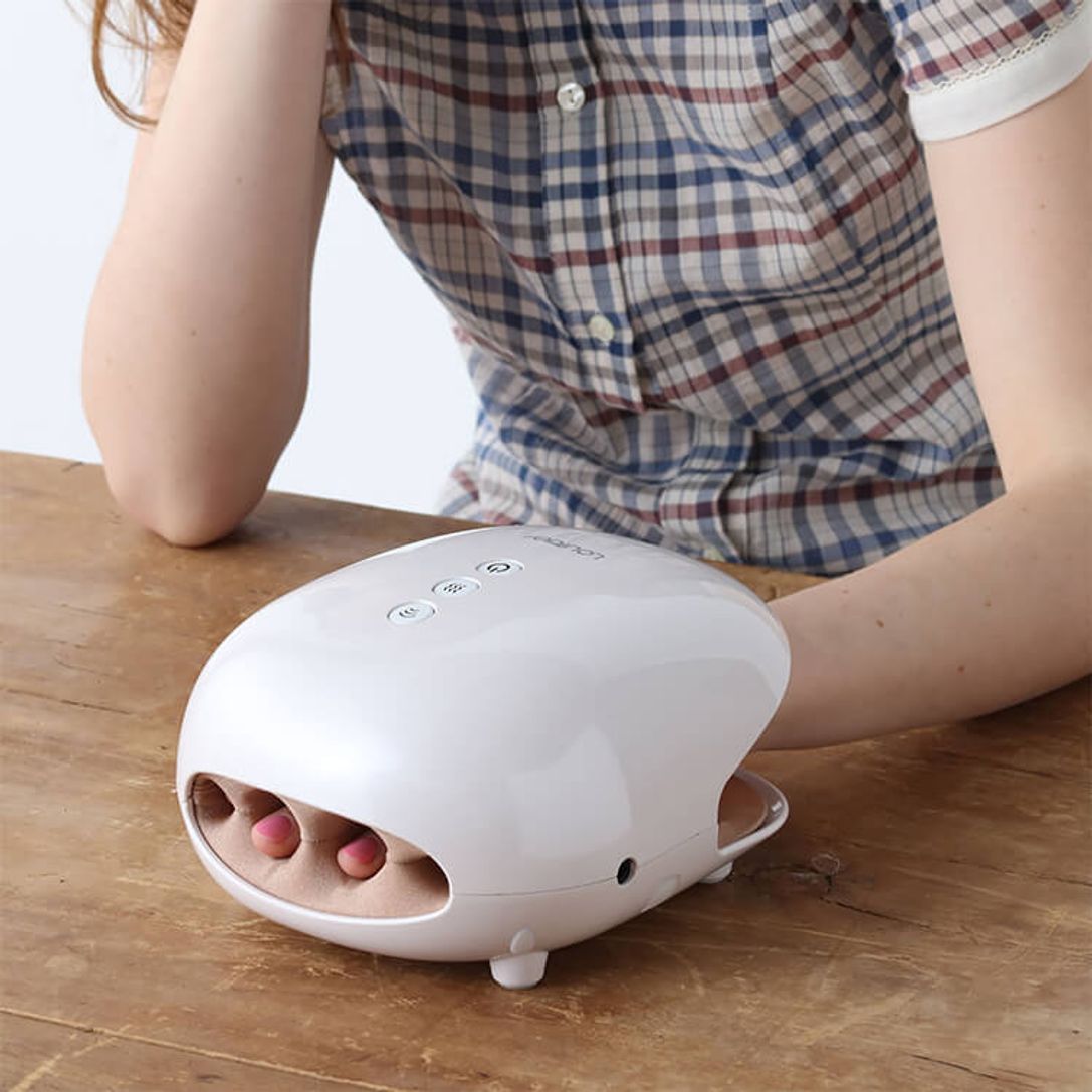 ハンドケアにおすすめ ハンドマッサージ機 ホワイト 公式 Lowya ロウヤ 家具 インテリアのオンライン通販