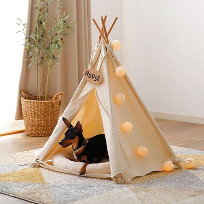 ティピーテント 犬 猫用 組み立て簡単 公式 Lowya ロウヤ 家具 インテリアのオンライン通販