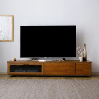 ほぼ完成品】ローテレビ台(ウォルナット)49型対応の国産品 | 【公式 