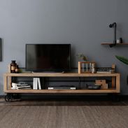 完成品】ミドルテレビ台(ナチュラル)ヴィンテージ調でパイン材使用 
