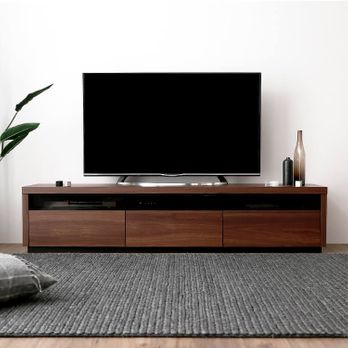 完成品】49型対応のローテレビ台(ウォルナット)幅180タイプ | 【公式 