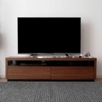 完成品】49型対応のローテレビ台(ウォルナット)幅150タイプ | 【公式 