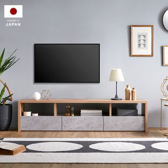 木製テレビ台 コンクリート風デザイン 国産 [180] | 【公式】LOWYA 