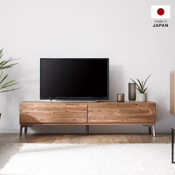 幅140] テレビ台 日本製 天然木 スチール脚 | 【公式】LOWYA(ロウヤ  