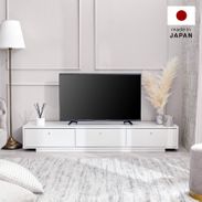 テレビ台（幅120cm） 白と真鍮の組み合わせがモダンなローボード 