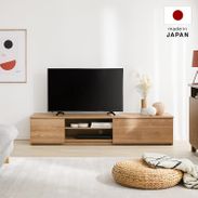 完成品】収納力抜群の木製テレビ台(ナチュラル/ブラウン/ブラック 