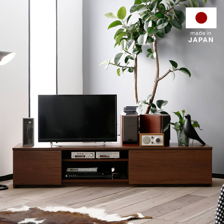 ローテレビ台(ホワイト/ナチュラル/ブラウン)49型対応の国産 ローテレビ台(ホワイト/ナチュラル/ブラウン)49型対応の国産