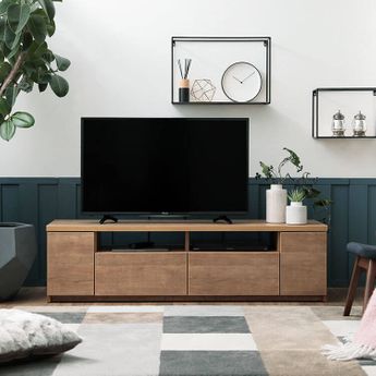 完成品】収納力抜群の木製テレビ台(ナチュラル/ブラウン/ブラック 