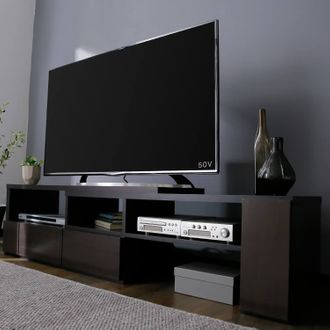 コーナー伸縮テレビ台(ブラウン/ブラック/ウォルナット)50型対応で伸縮 