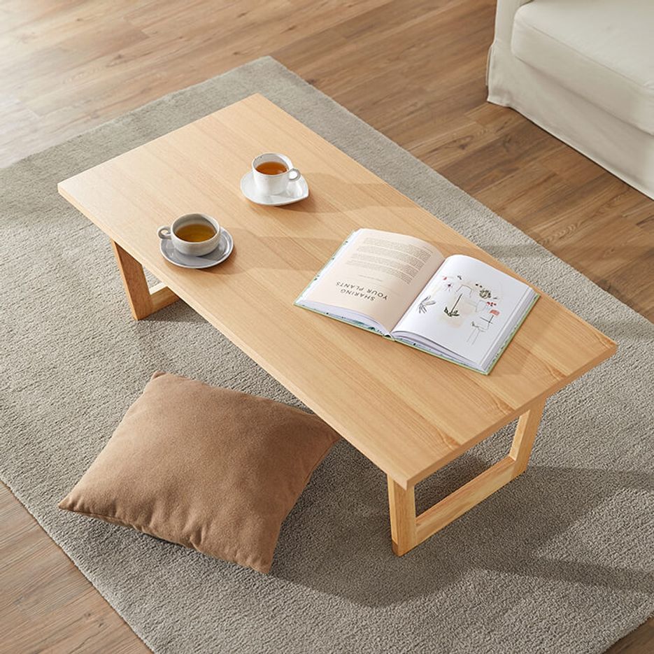 折りたたみテーブル 選べる2サイズ 天然木使用 デザイン脚 ローテーブル センターテーブル [幅90/幅110]