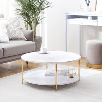 大理石柄リビングテーブル 丸テーブル[幅69] | 【公式】LOWYA(ロウヤ  