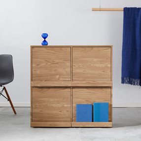 北欧シンプル フラップ式で隠せる収納ラック Suite Home Interior