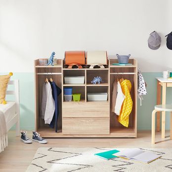 子供用ハンガーラック(オーク)ランドセル収納 | 【公式】LOWYA(ロウヤ  