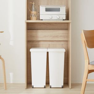 幅60 キッチン収納 ゴミ箱収納 木目 スリムタイプ 公式 Lowya ロウヤ 家具 インテリアのオンライン通販