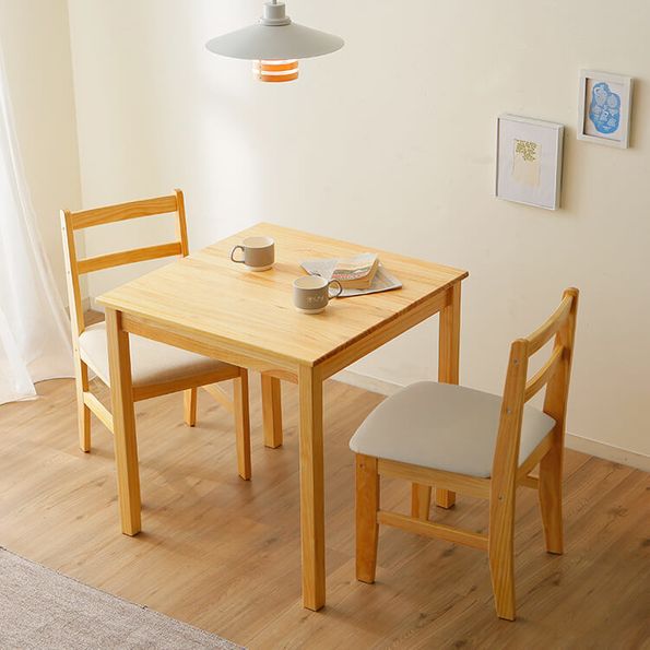 コンパクトサイズが魅力の2人掛けダイニングテーブルセット(ホワイト+ベージュ/ナチュラル+ベージュ) | 【公式】LOWYA(ロウヤ) 家具
