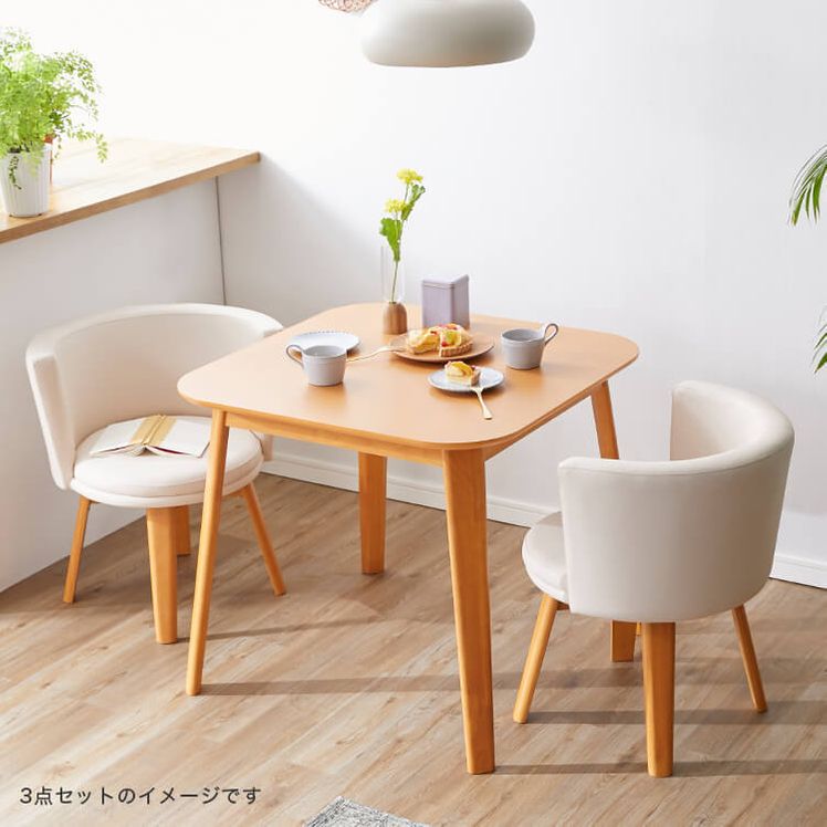 ダイニングテーブル(単品)[ナチュラル/ブラウン]角丸加工のコンパクトサイズ | 【公式】LOWYA(ロウヤ) 家具･インテリアのオンライン通販