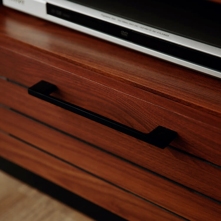 完成品】壁面収納テレビ台(ナチュラル/ブラウン)日本製の49型対応