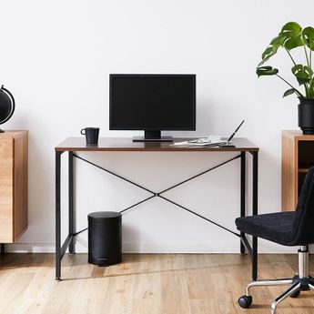 色 ウォルナット1 パソコンデスク L字デスク 幅150cm+110cm 高く 奥 