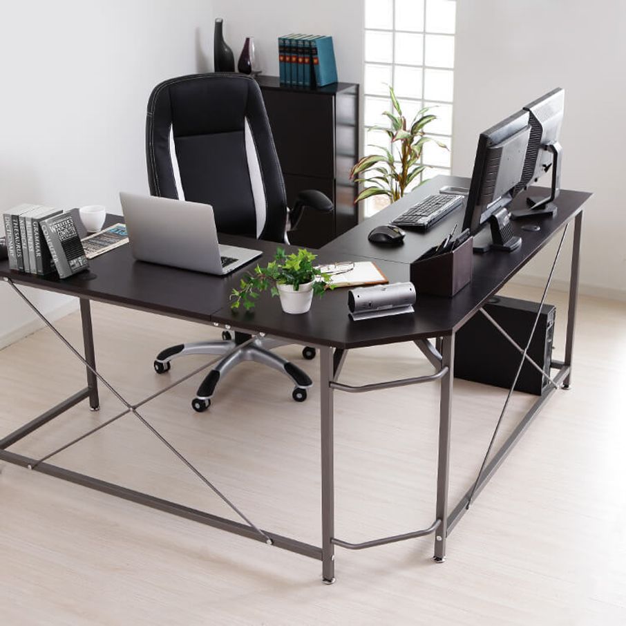 横揺れ軽減補強 L字デスク ワイドタイプ ウォルナット ナチュラル ブラウン 公式 Lowya ロウヤ 家具 インテリアのオンライン通販