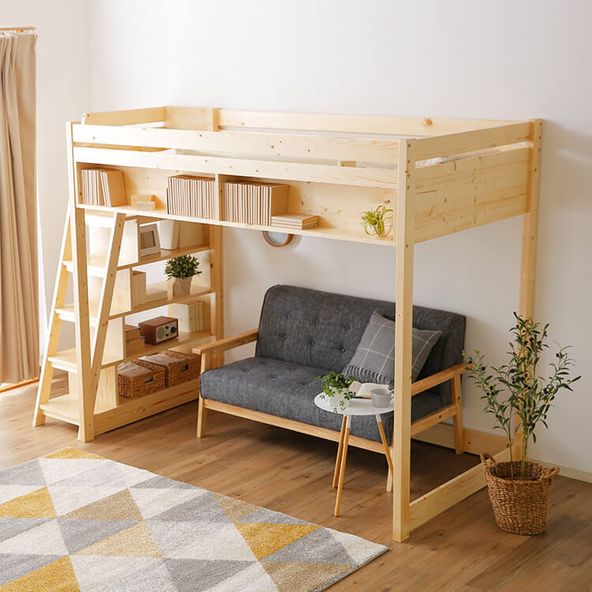 ロフトベッドおすすめ 愛用者が厳選する木製ロフトベッド階段タイプ