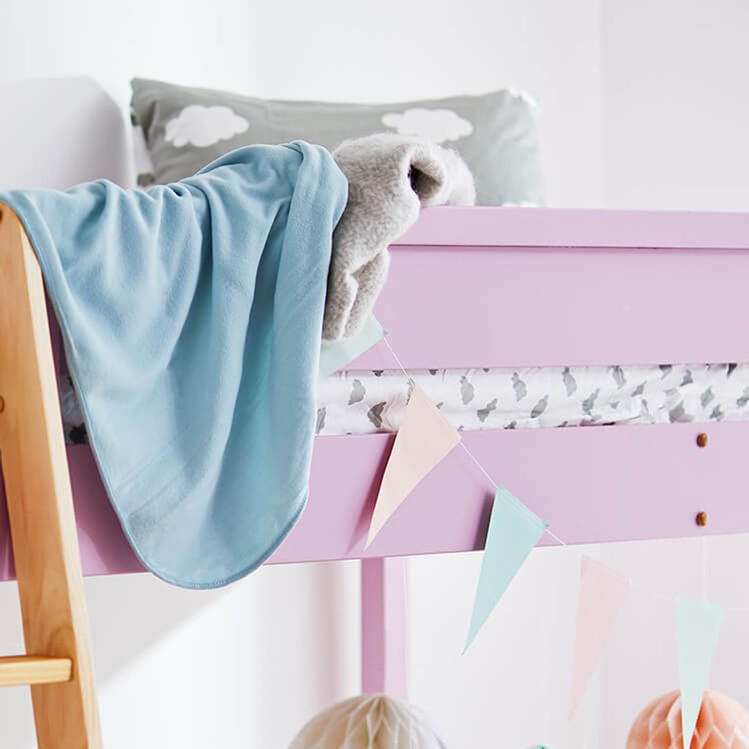 ロフトベッド シングル グレー ピンク ブルー すのこ使用のパステルカラー 公式 Lowya ロウヤ 家具 インテリアのオンライン通販