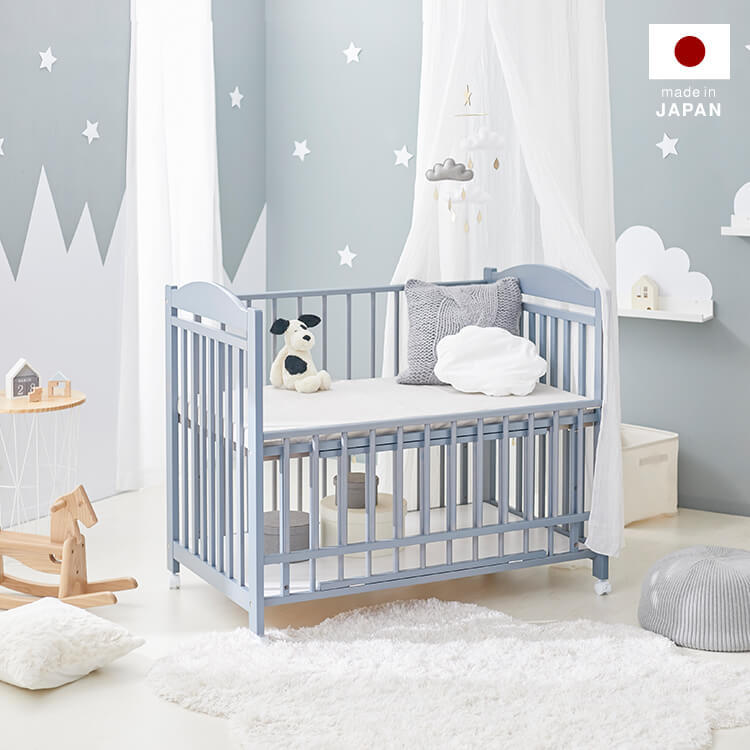 LOWYA】baby bed ベビーベッド 天然木 海外風 サワベビー すのこ - ベッド