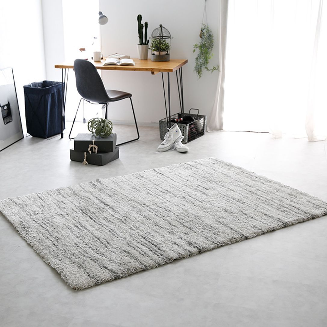 長方形シャギーラグ(1.5畳) モノトーンデザイン ウィルトン織 ベルギー産 | 【公式】LOWYA(ロウヤ) 家具・インテリアのオンライン通販