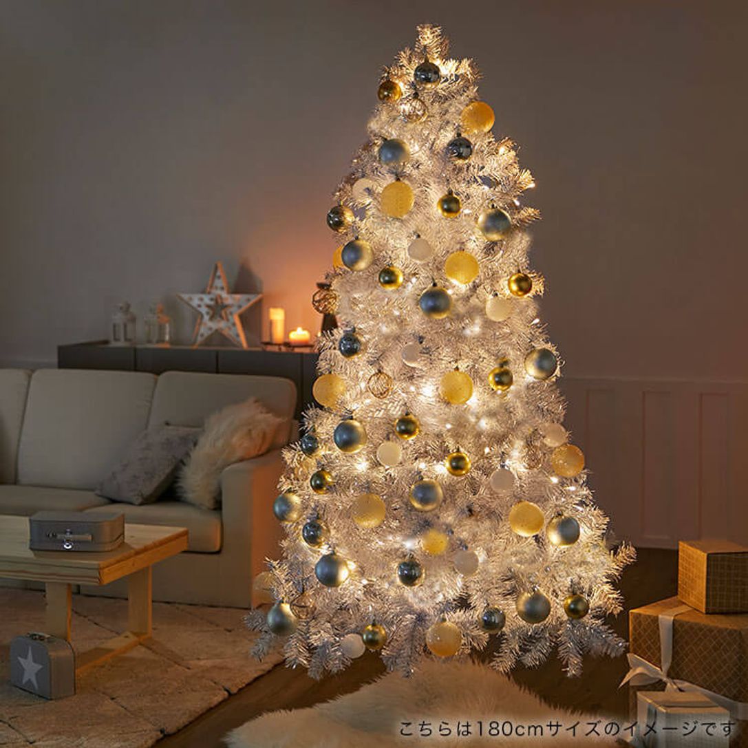 クリスマスツリー オーナメント付き Ledライト 簡単組立 1cm 公式 Lowya ロウヤ 家具 インテリアのオンライン通販