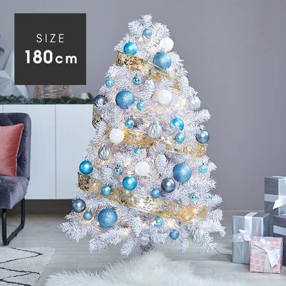 クリスマスツリー オーナメント付き Ledライト 簡単組立 180cm 公式 Lowya ロウヤ 家具 インテリアのオンライン通販