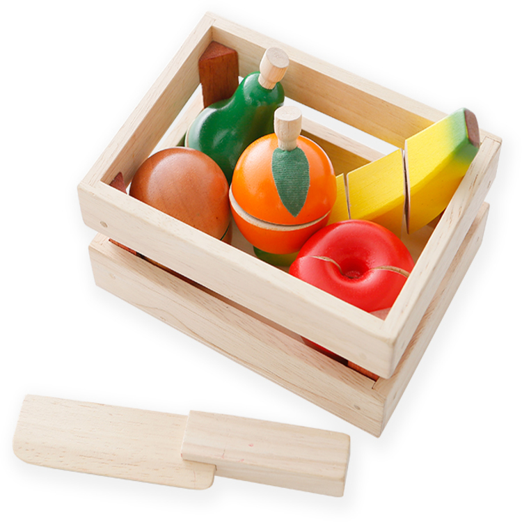 ままごとおもちゃセット（フルーツ5種/フルーツ+野菜5種/野菜5種）木製
