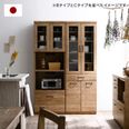 A⭐ノダ工芸おしゃれなアンティーク食器棚(小)高さ106⭐ アマンダ / キッチンボード (幅60) | 日本製 アンティーク調|キッチン