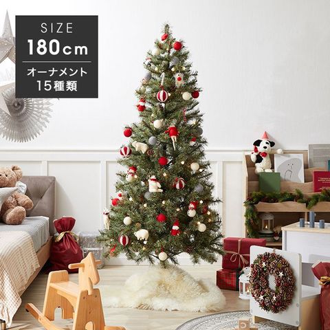 150cm クリスマスツリー 手作りオーナメントセット Ledライト付 公式 Lowya ロウヤ 家具 インテリアのオンライン通販