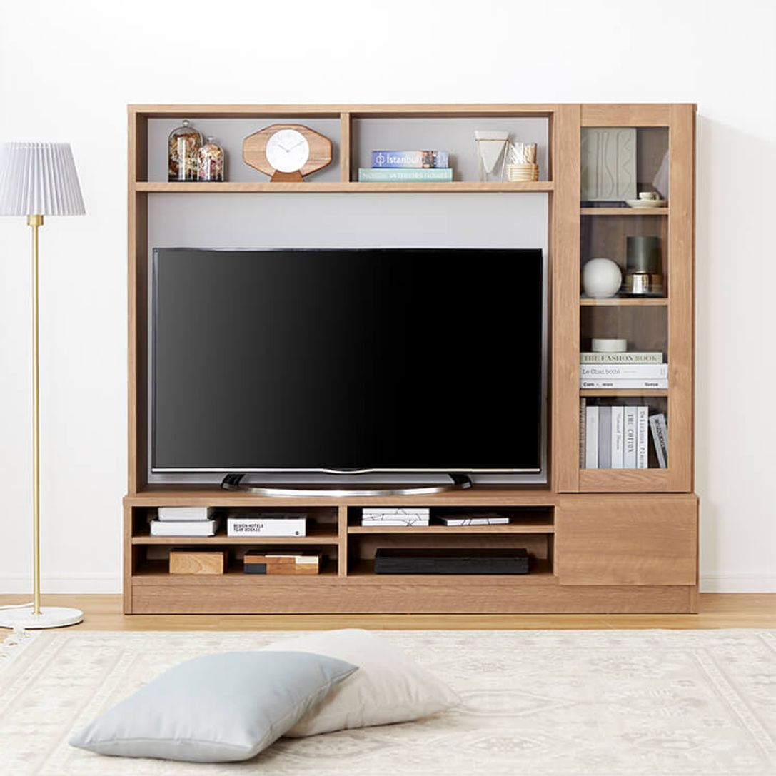 壁面収納つき テレビ台 - 東京都の家具