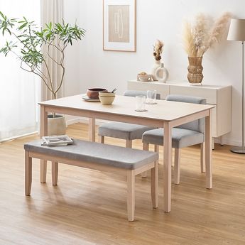 ダイニングテーブル LOWYA ソファ付き 4人用ダイニングテーブルセット ソファダイニング[幅140