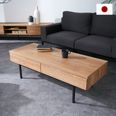 半完成品】リビングテーブル 日本製の美しい木目調(ブラウン