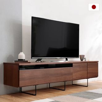 国産ローテレビ台 50V型対応 木製 完成品 [幅180] [日祝配送不可