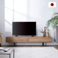 イロニア / テレビ台 (幅180) | 日本製 木目調|収納付き 脚付き