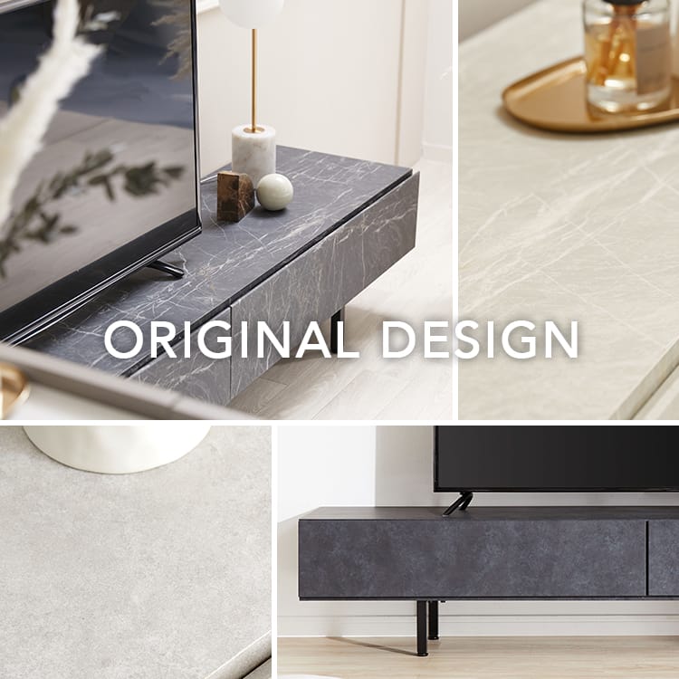 LOWYAテレビボード大理石風 ストーン調テレビ台 [幅140] | 公式LOWYA