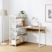 収納付きパソコンデスク(幅118cm) コーナーデスク 学習机 収納付きパソコンデスク(幅118cm) コーナーデスク 学習机