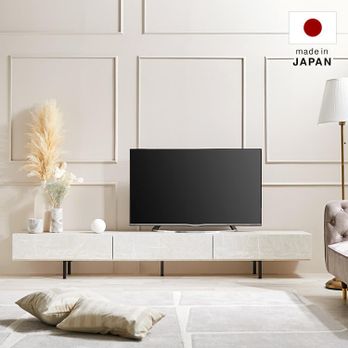 幅240] テレビ台 テレビボード 一人暮らし 日本製 大理石風 モルタル風 スチール | 【公式】LOWYA(ロウヤ)  家具・インテリアのオンライン通販