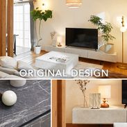 幅240] テレビ台 テレビボード 一人暮らし 日本製 大理石風 モルタル風