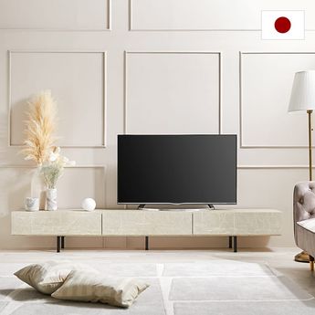 幅240] テレビ台 テレビボード 一人暮らし 日本製 大理石風 モルタル風