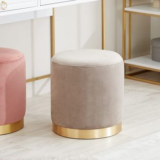 バロン ベルベット ゴールドスツール (ピンク) Amazon.com: Yaheetech Velvet Barstools, 26'' Counter Height Velvet