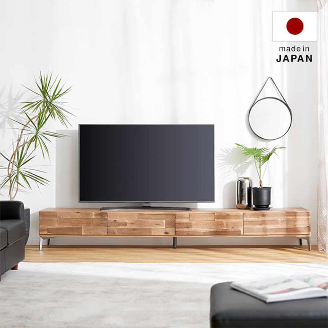 【国産 大川家具 完成品】 150cm テレビボード 美品サイズ