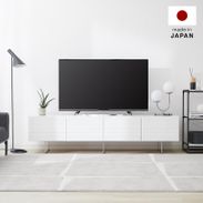 日本製テレビ台(幅180cm) 収納付きテレビボード ホワイト モダンなローボード | 【公式】LOWYA(ロウヤ) 家具・インテリアのオンライン通販