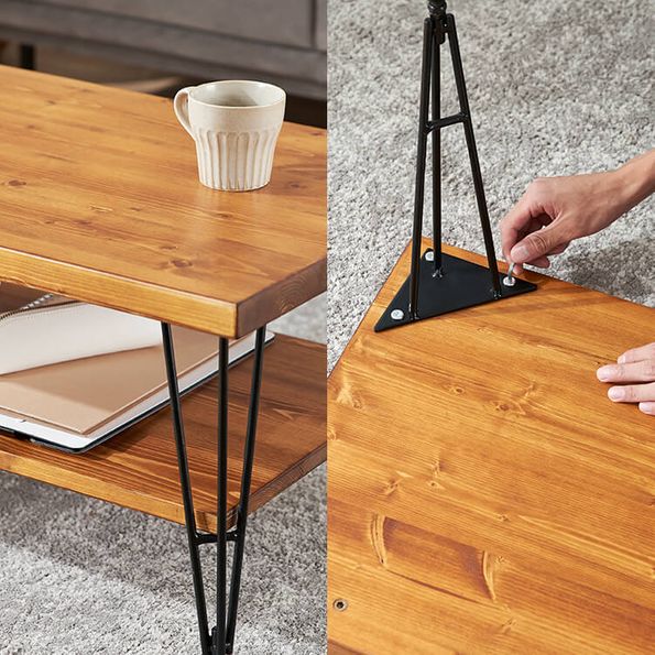 収納付きセンターテーブル(幅85cm) 無垢材 ローテーブル | 【公式】LOWYA(ロウヤ) 家具･インテリアのオンライン通販