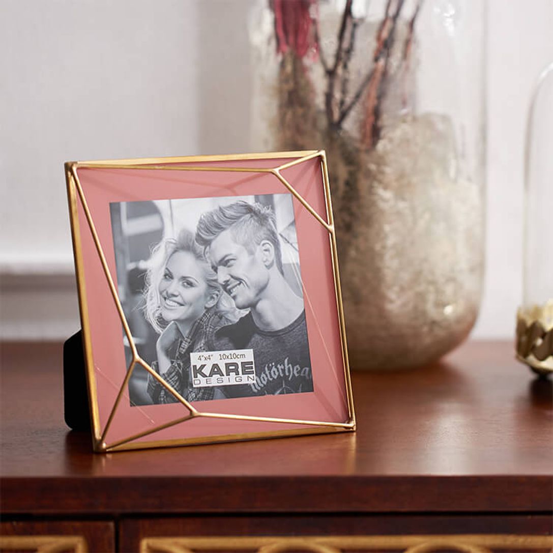 Kare フォトフレーム 写真立て 真鍮ゴールド ピンク 公式 Lowya ロウヤ 家具 インテリアのオンライン通販